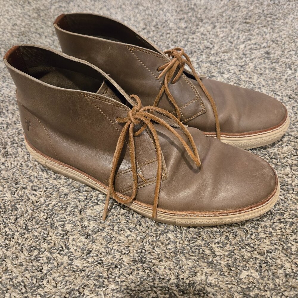 Frye Gates Brown Leather Chukka Boots 11.5